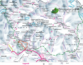 Ghorepani Poon Hill Ghandruk Trekking Map