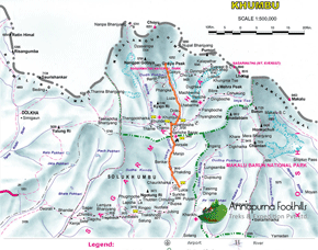 Gokyo Valley Trekking Map