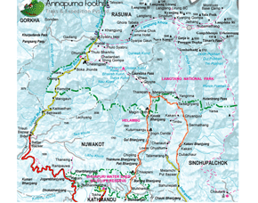 Helambu Trekking Map