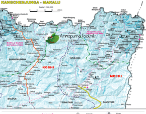 Makalu Base Camp Trekking Map